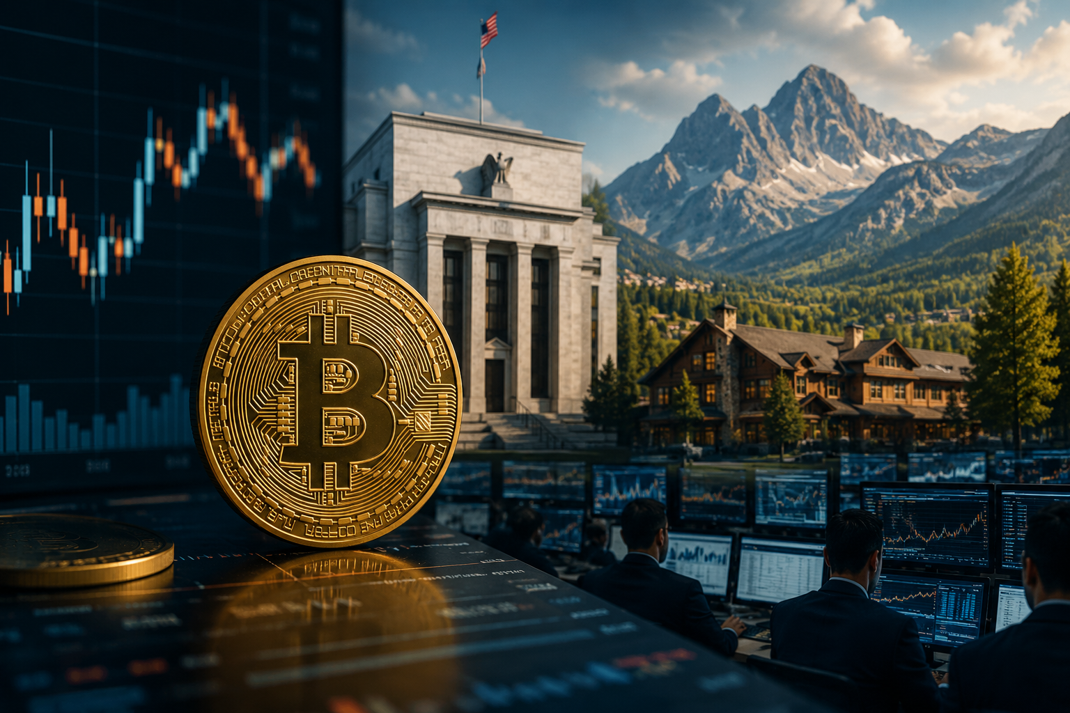 Новости криптовалют, четверг, 27 августа 2026: биткоин удерживает $79 000 после данных по инфляции США, рынок открывает Джексон-Хоул
