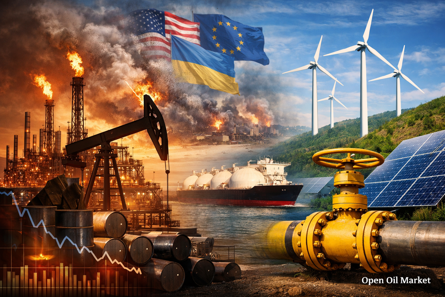 Новости нефтегаз и энергетика — вторник, 23 декабря 2025: нефть на минимумах, надежды на мир, газовый рынок стабилен