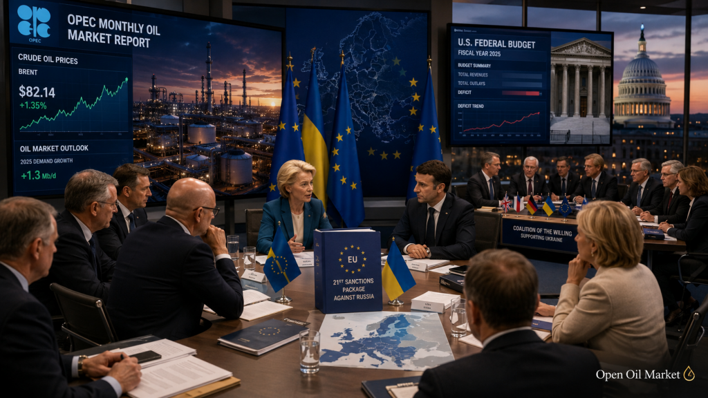 Санкции ЕС против России, встреча по Украине, доклад ОПЕК и данные по бюджету США 13 июля 2026 года