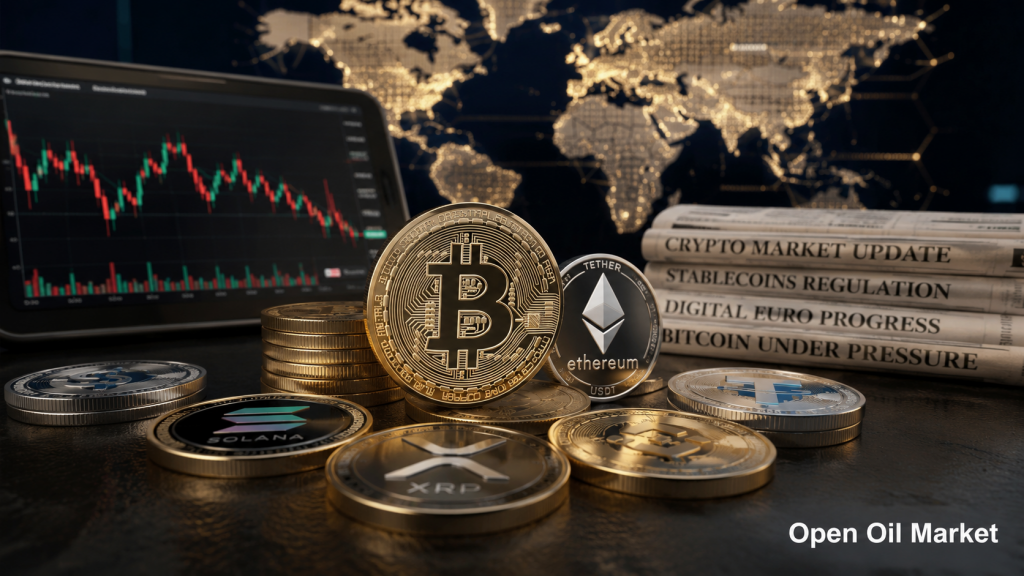 Новости криптовалют 24 июня 2026 года: Bitcoin, Ethereum, стейблкоины и цифровой евро на фоне глобального крипторынка