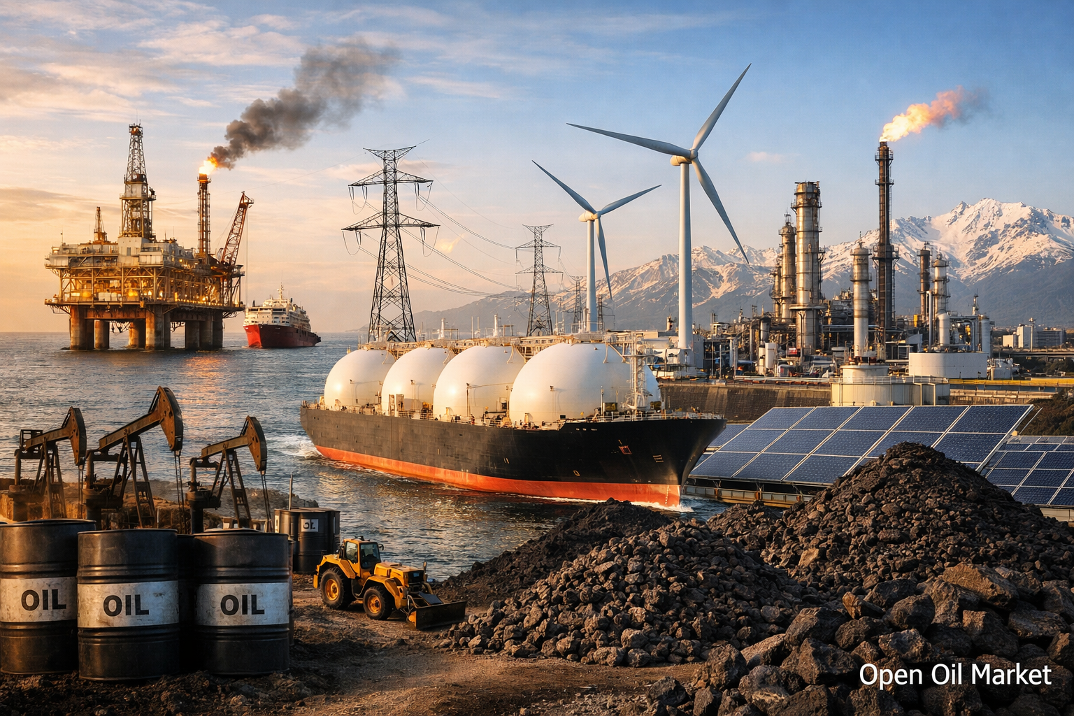 Новости нефтегаз и энергетика — вторник, 24 февраля 2026: Европа на рекордном импорте СПГ, нефть в коридоре ожиданий OPEC+