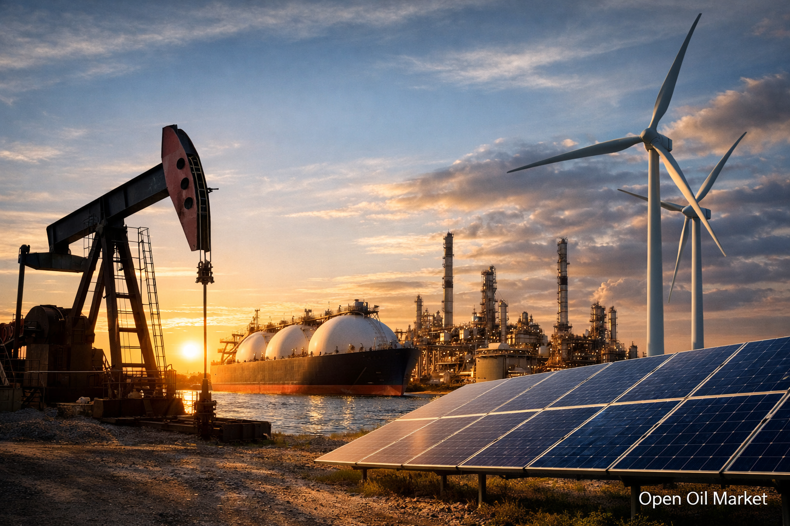 Энергетический сектор — нефть, СПГ, НПЗ, ВИЭ и электроэнергия, 12 февраля 2026