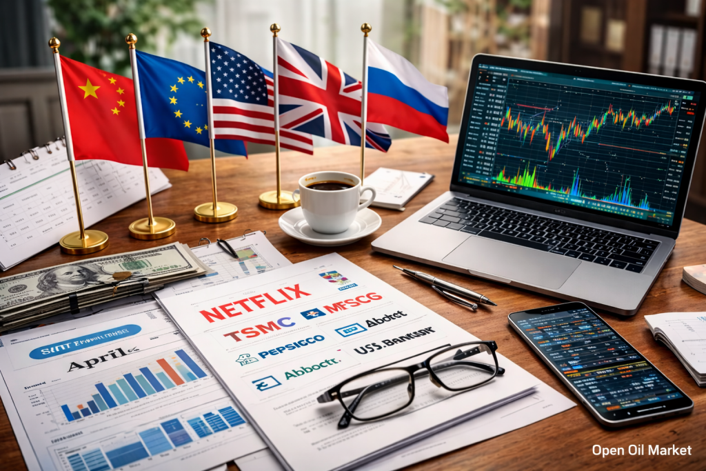 Экономические события и корпоративные отчёты — четверг 16 апреля 2026: ВВП Китая, CPI еврозоны и отчётность компаний