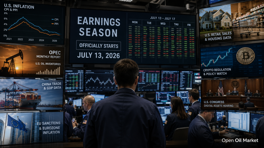 Календарь инвестора 13–17 июля 2026: CPI США, ВВП Китая и сезон отчётности