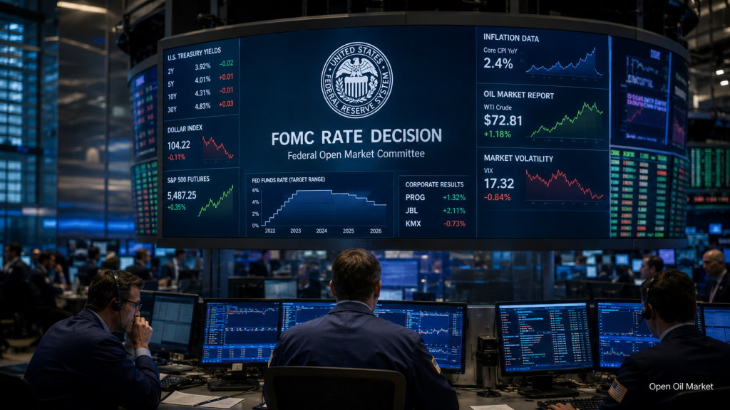 Экономические события и корпоративные отчёты, среда 17 июня 2026: FOMC, инфляция в Британии и еврозоне, доклад МЭА и отчёты Progressive, Jabil и CarMax
