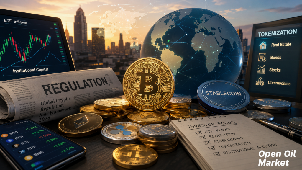 Мировой рынок криптовалют 13 июля 2026 года: Bitcoin, Ethereum, ETF, регулирование, стейблкоины и токенизация
