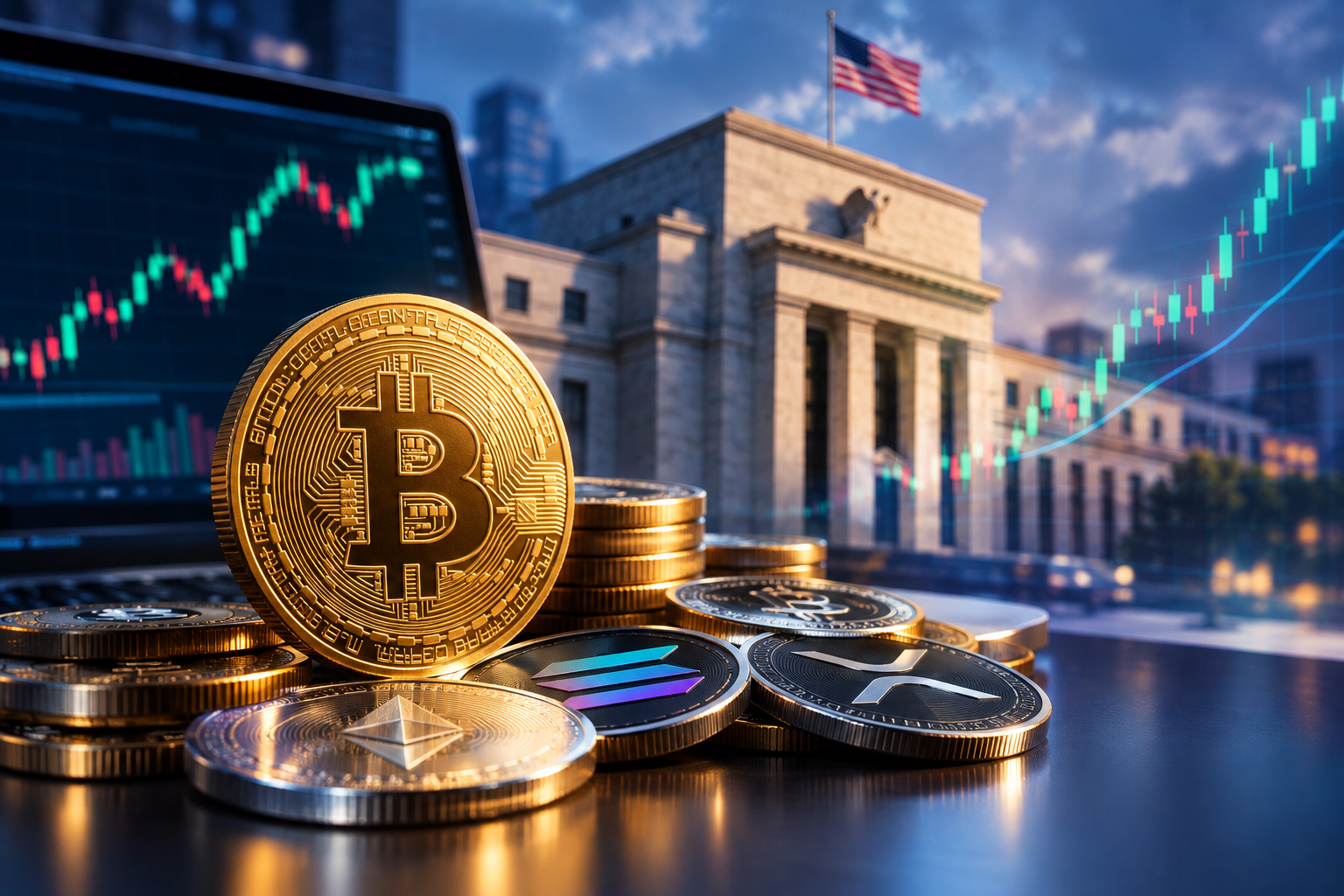 Новости криптовалют, среда, 14 октября 2026: биткоин отыгрывает $84 000 после сигнала ФРС, альткоины восстанавливаются, рынок ждёт данных по инфляции в США"