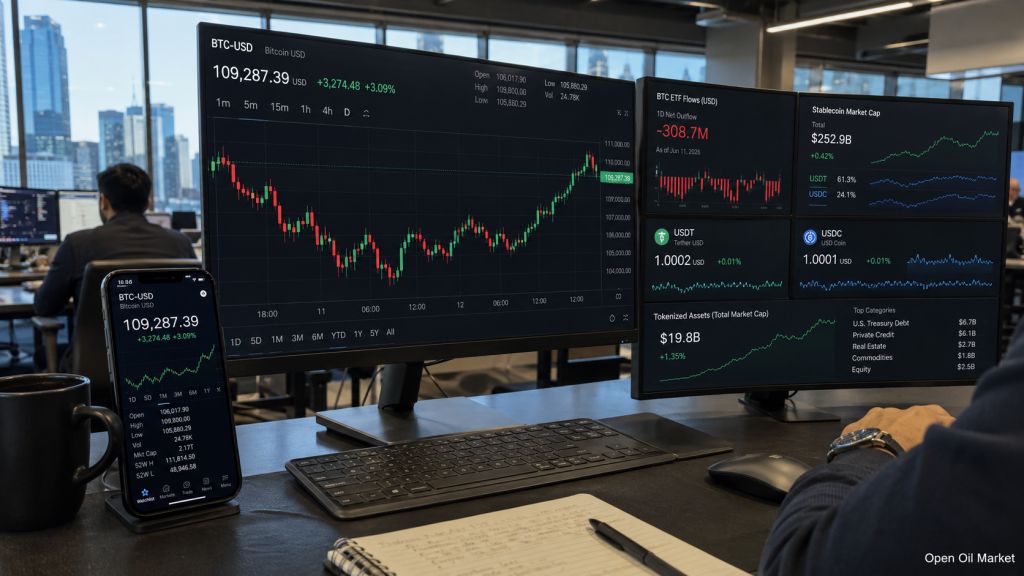 Новости криптовалют 12 июня 2026: Bitcoin снова в игре, ETF-оттоки не сломали рынок, а стейблкоины меняют правила инвестиций
