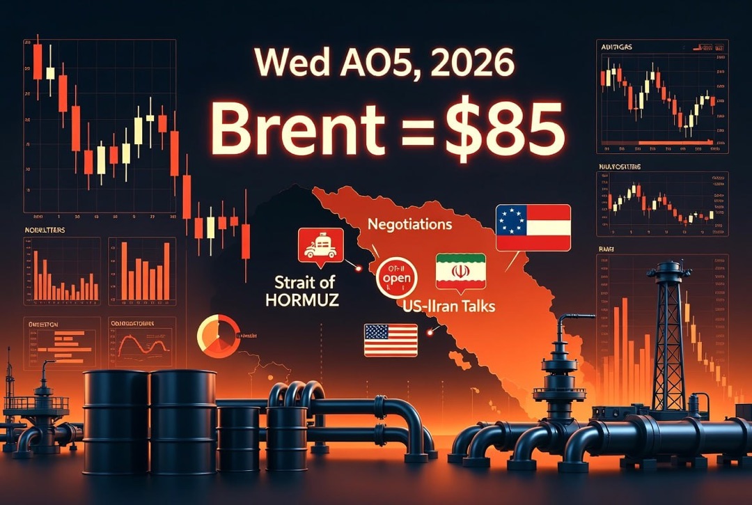 Новости нефтегаз и энергетика — среда, 5 августа 2026: переговоры США и Ирана об открытии Ормузского пролива обвалили нефть, Brent балансирует у $85