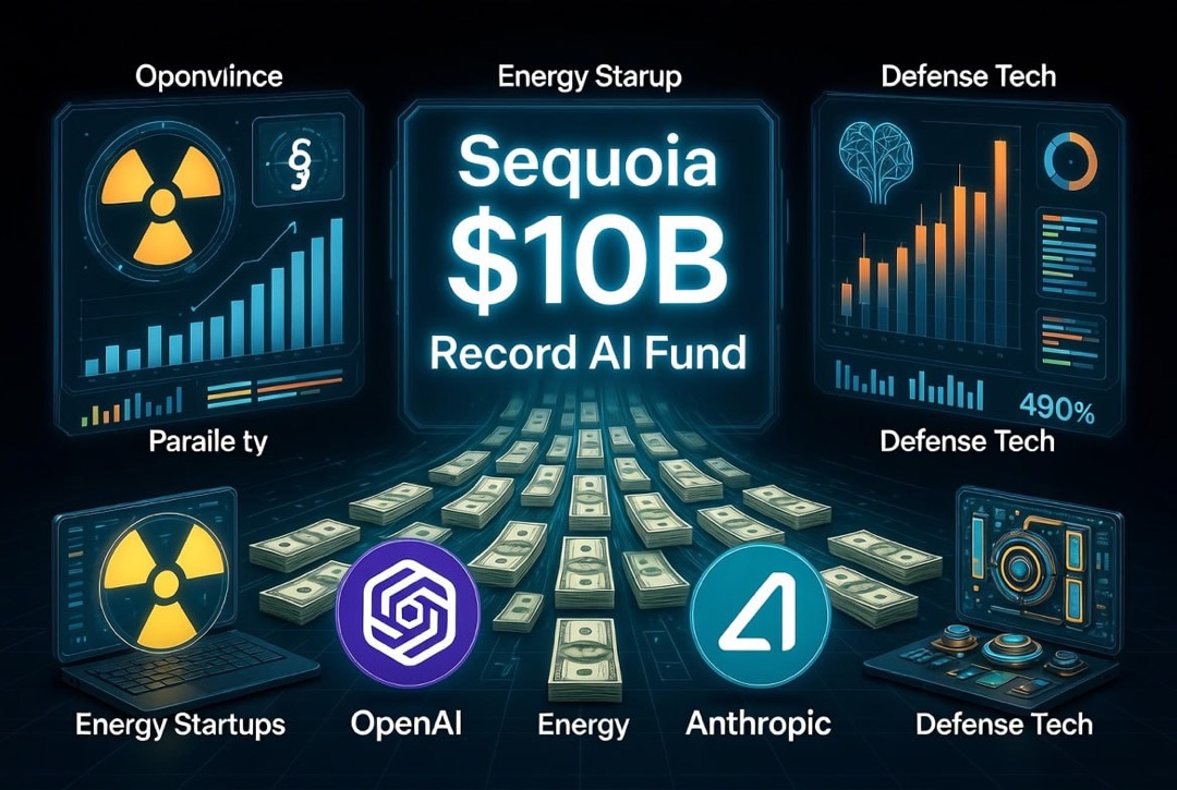 Новости стартапов и венчурных инвестиций на субботу, 8 августа 2026 года: Sequoia формирует рекордный AI-фонд на $10 млрд, капитал стягивается к OpenAI и Anthropic, а энергетические и оборонные стартапы переживают инвестиционный бум