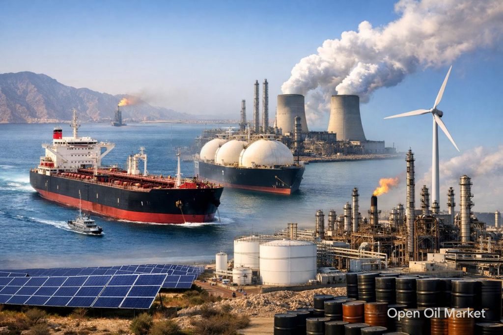 Новости нефтегаза и энергетики — вторник 24 марта 2026: нефть, газ, СПГ, НПЗ и электроэнергия
