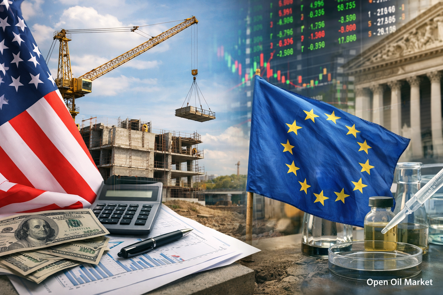 Глобальные рынки и макроэкономические данные 23 марта 2026 Chicago Fed, строительство США, доверие еврозоны